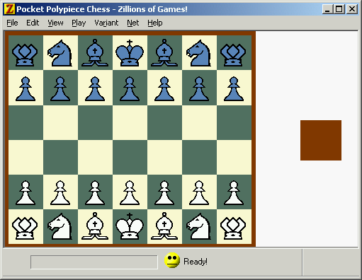 Polypiece Pocket Chess setup