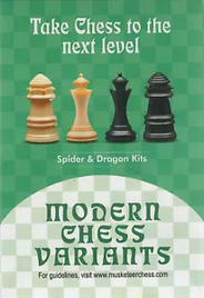 Musketeer Chess Variant Kit - Amazon (Dragon) & Spider - Black & Natural