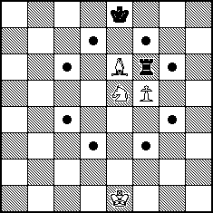 Diagram showing how a knight moves on the chess board.