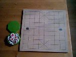 Korean chess: box with pieces and board