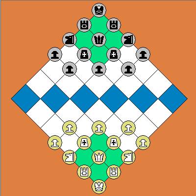 Canon Chess setup (49-square board)
