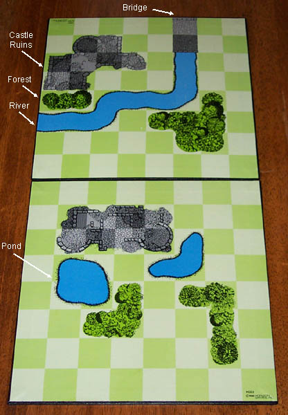 Sample: two board sections from the game