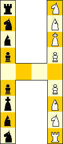 H-chess board and setup